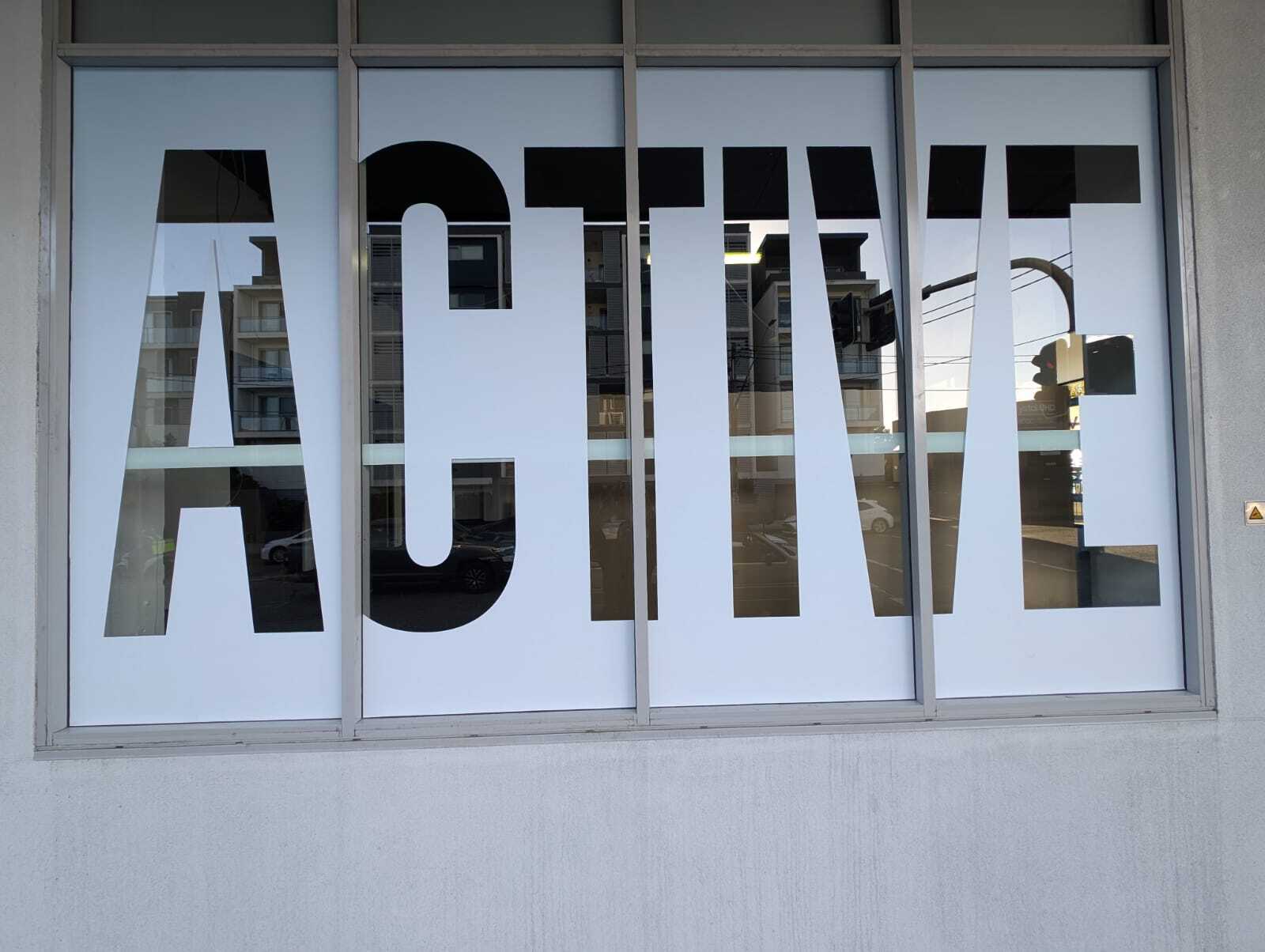 Fitness centre branding - Window graphics - Signarama Canterbury
