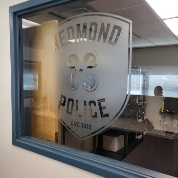 Custom Brand Signs Comes in Various Forms - Redmond Police Drone Dept Gets Brand Treatments, Redmond, WA