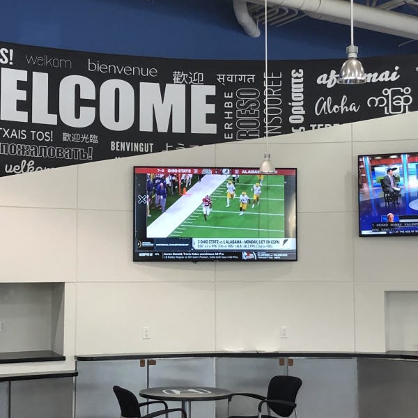 Wall Graphics in Car Dealership Showroom