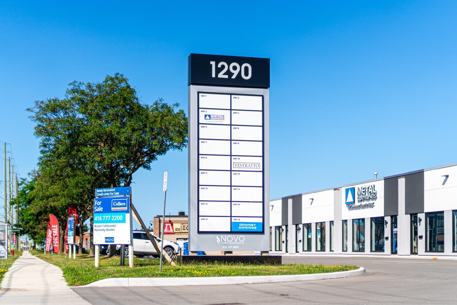 Oakville Shines with Novo Property Management’s New Pylon Sign!