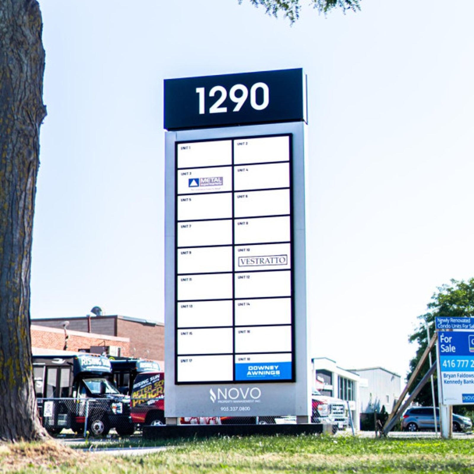 Novo Property Management - Pylon Sign