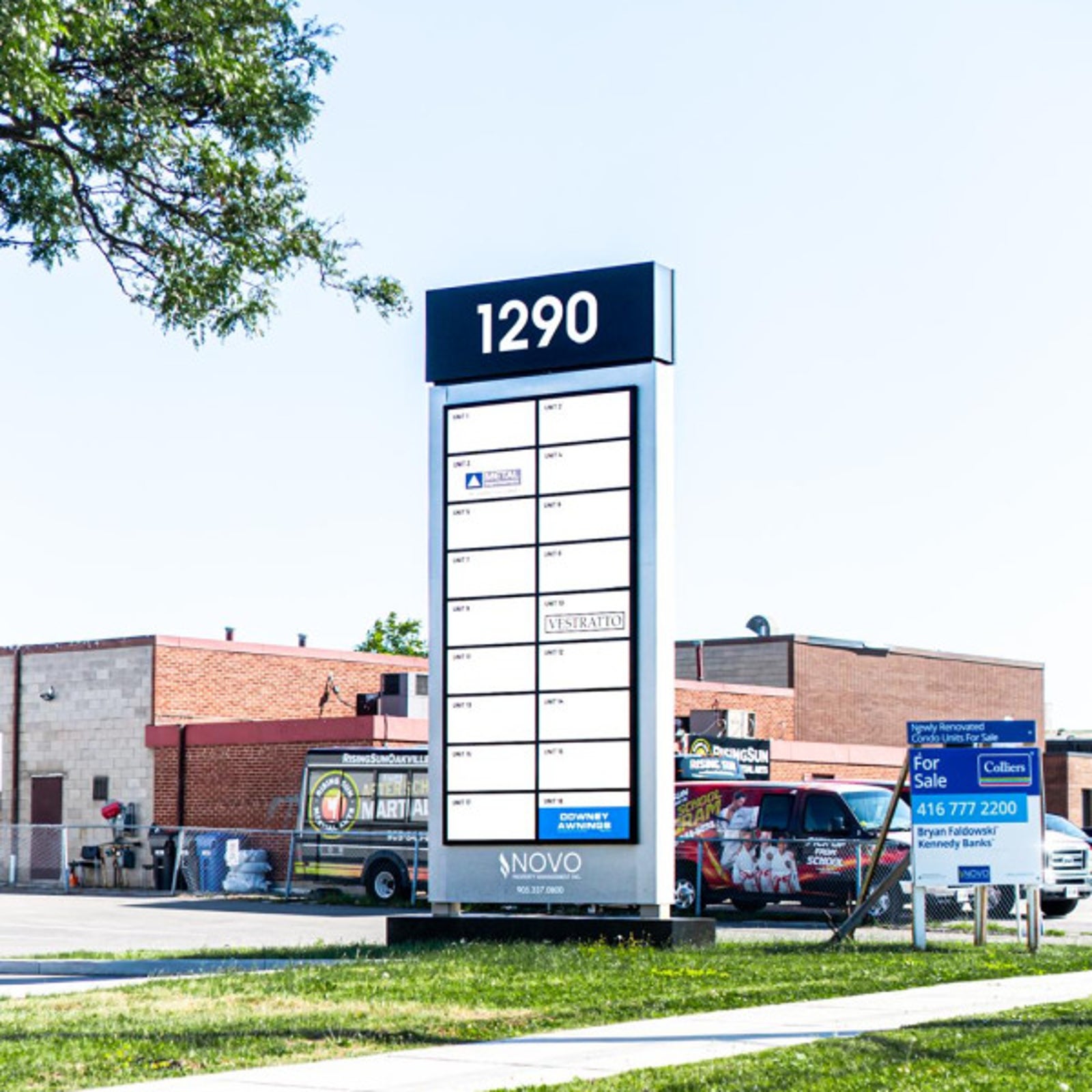 Novo Property Management - Pylon Sign