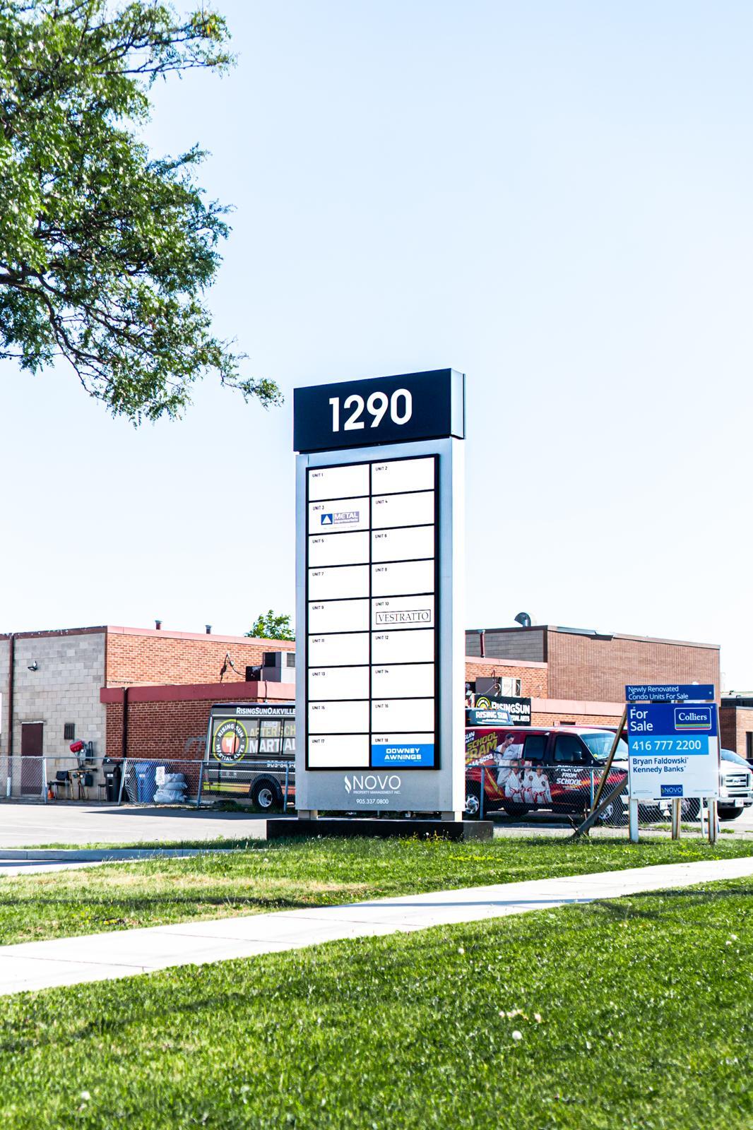 Oakville Shines with Novo Property Management’s New Pylon Sign!