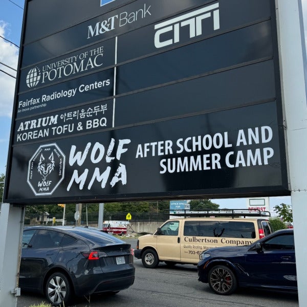 Signarama Tysons Corner Boosts Visibility for Wolf MMA Tysons Corner, VA with Flawless Signage Installation