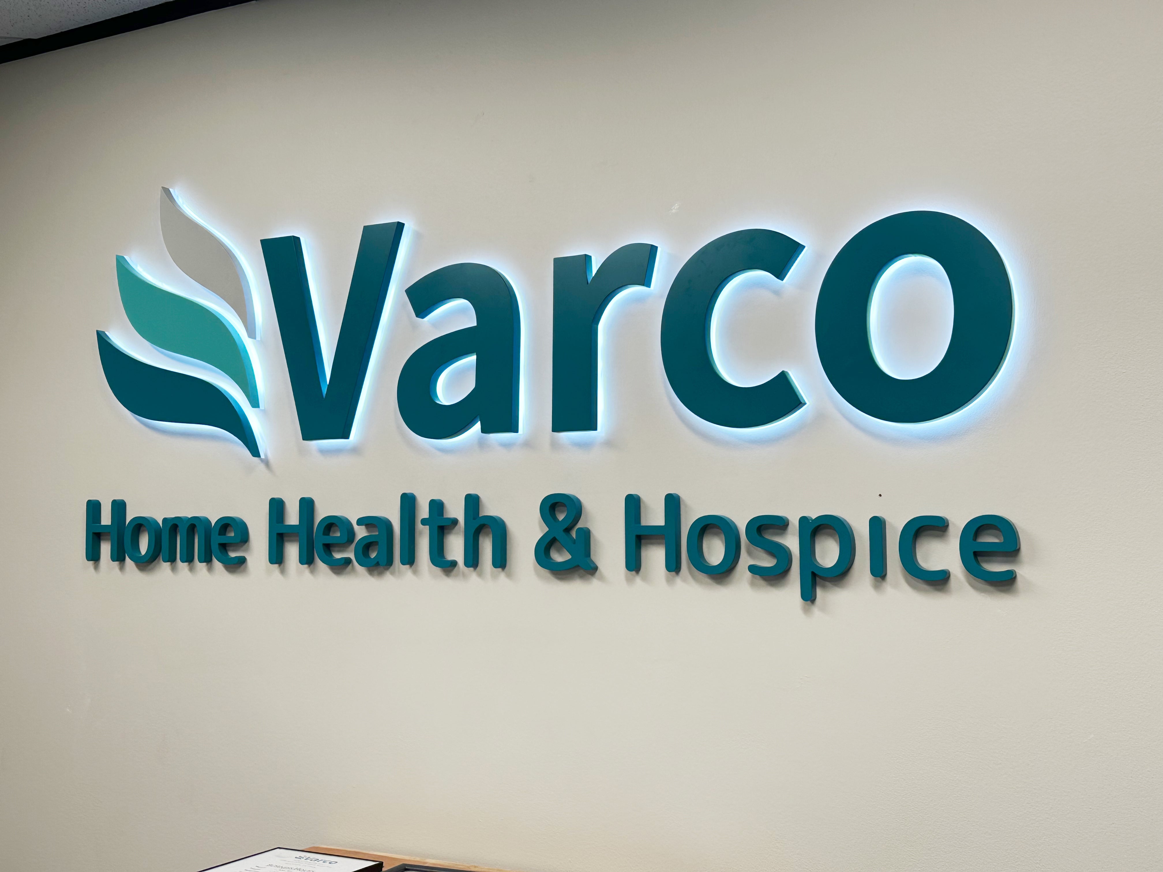 Dimensional Letters for Varco logo at Houston, TX