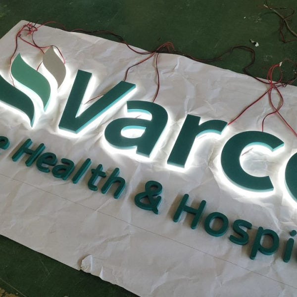 3D backlit logo