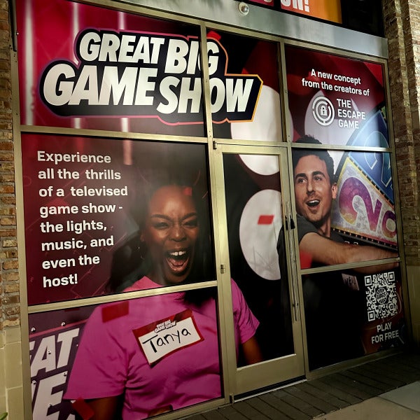 Transforming The Escape Game's Storefront with Stunning Window Graphics