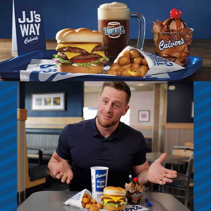 Culver's and NFL Star JJ Watt Team Up for Charitable Culinary Delight: Try JJ's Way Meal Today! Culver's and NFL Star JJ Watt Team Up for Charitable Culinary Delight: Try JJ's Way Meal Today!