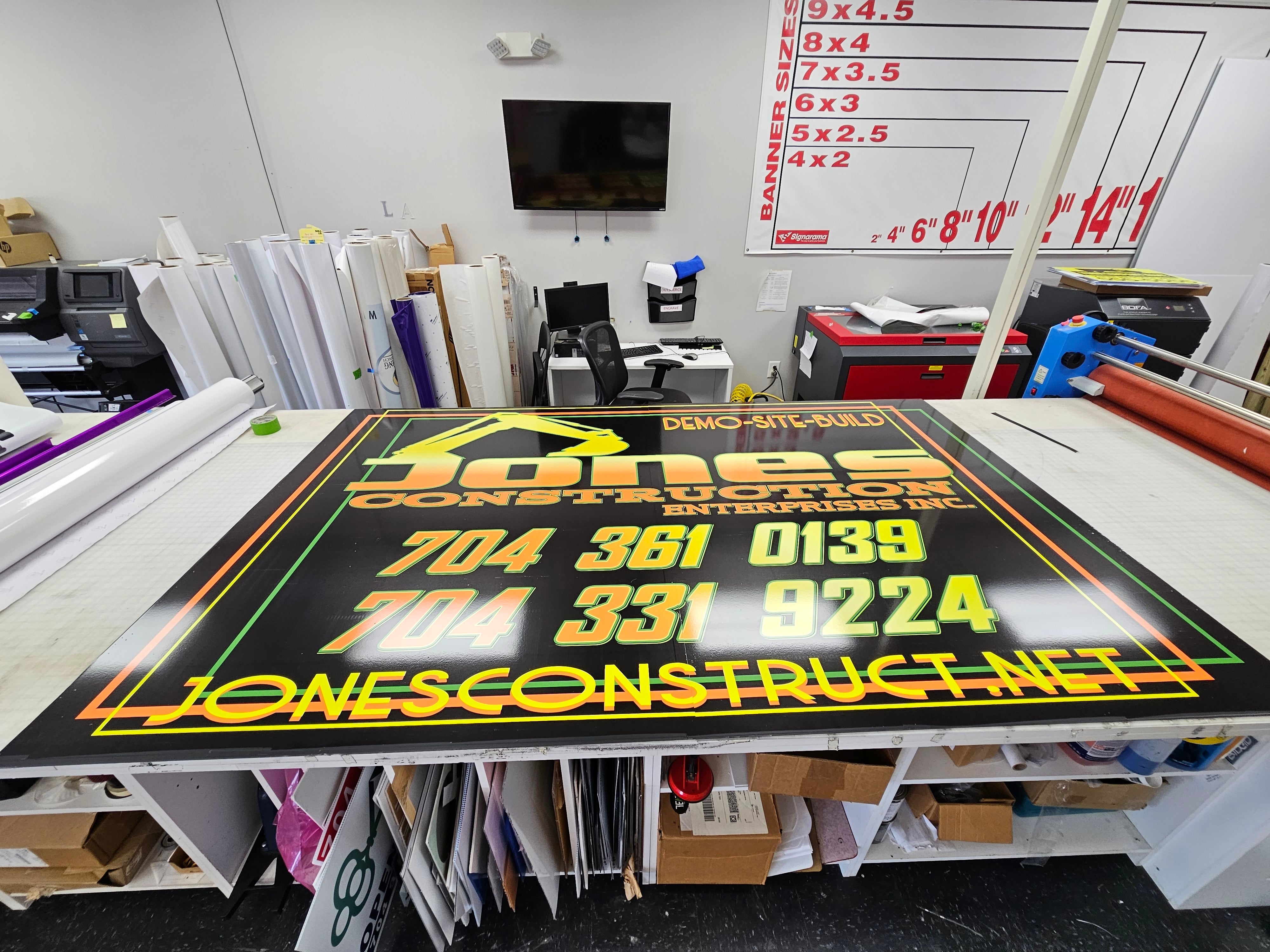 Custom Construction Site Signs!