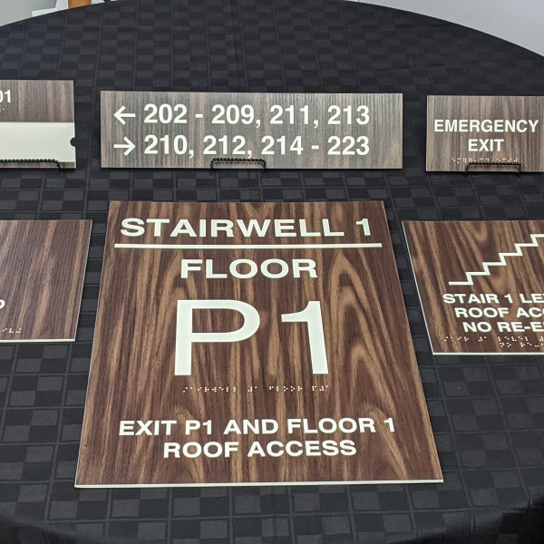 Abrams Assisted Living Hall Senior Apartments (Washington DC) ADA Signage Project with Hamel Builders