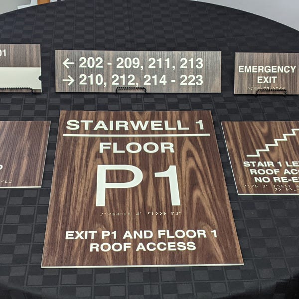 Abrams Hall - Interior ADA Signage