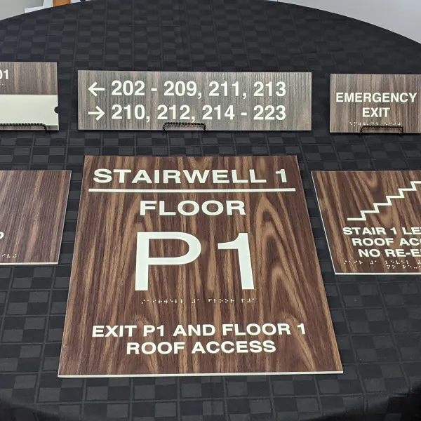 Abrams Hall - Interior ADA Signage