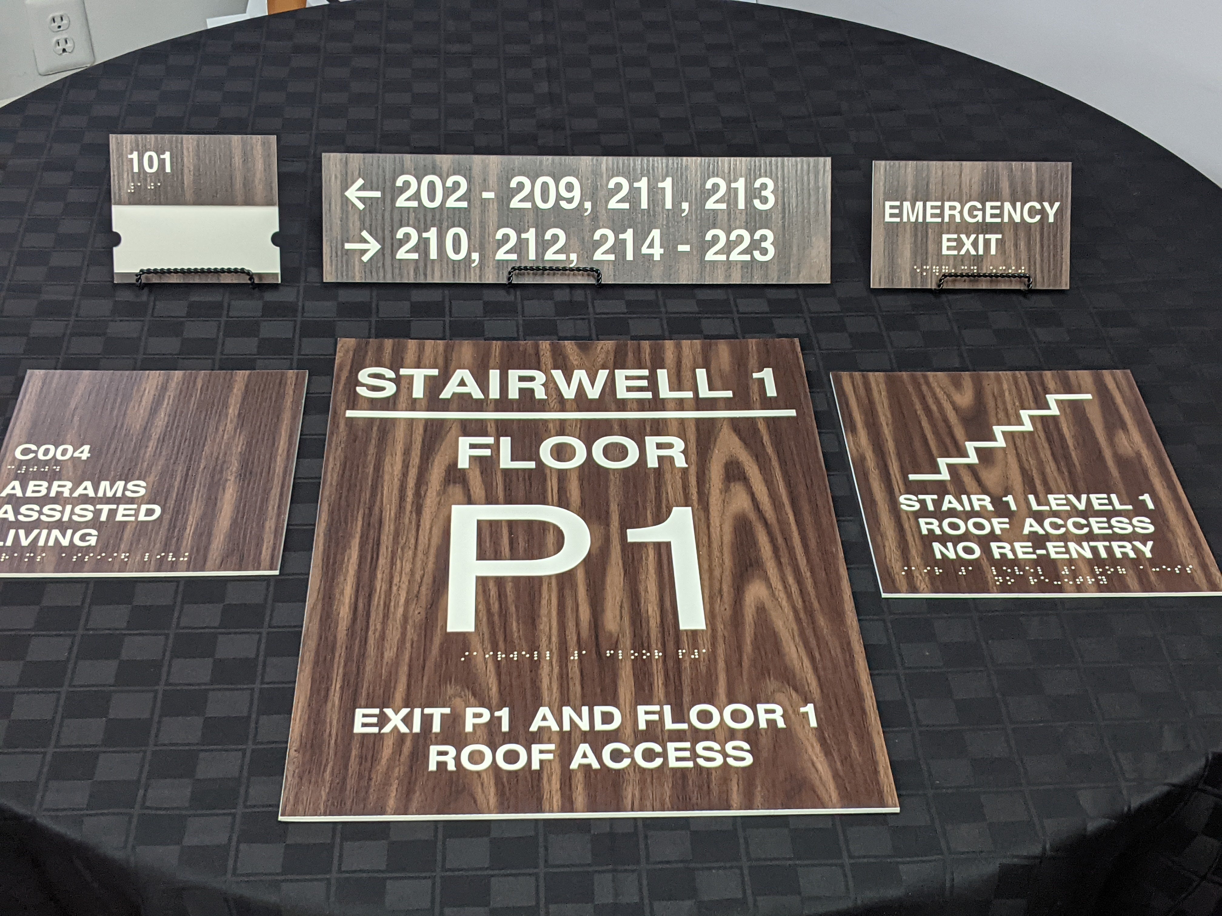 Abrams Assisted Living Hall Senior Apartments (Washington DC) ADA Signage Project with Hamel Builders
