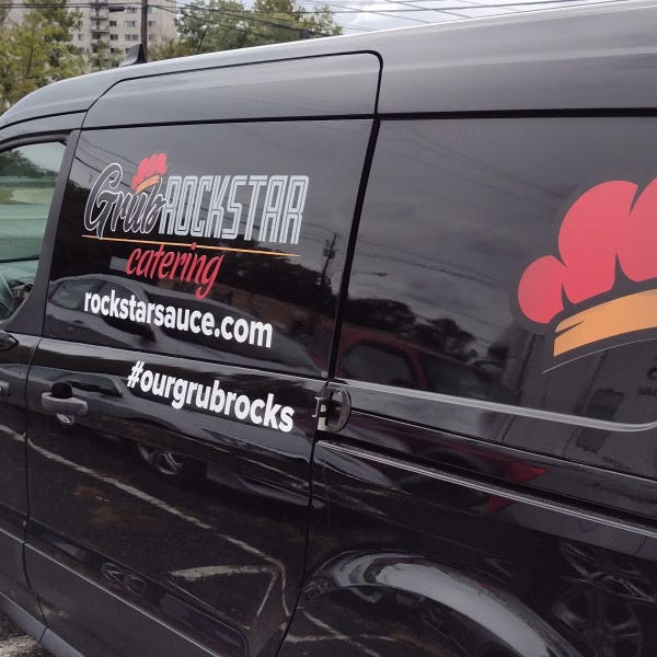Grub Rockstar Catering Vehicle Graphics