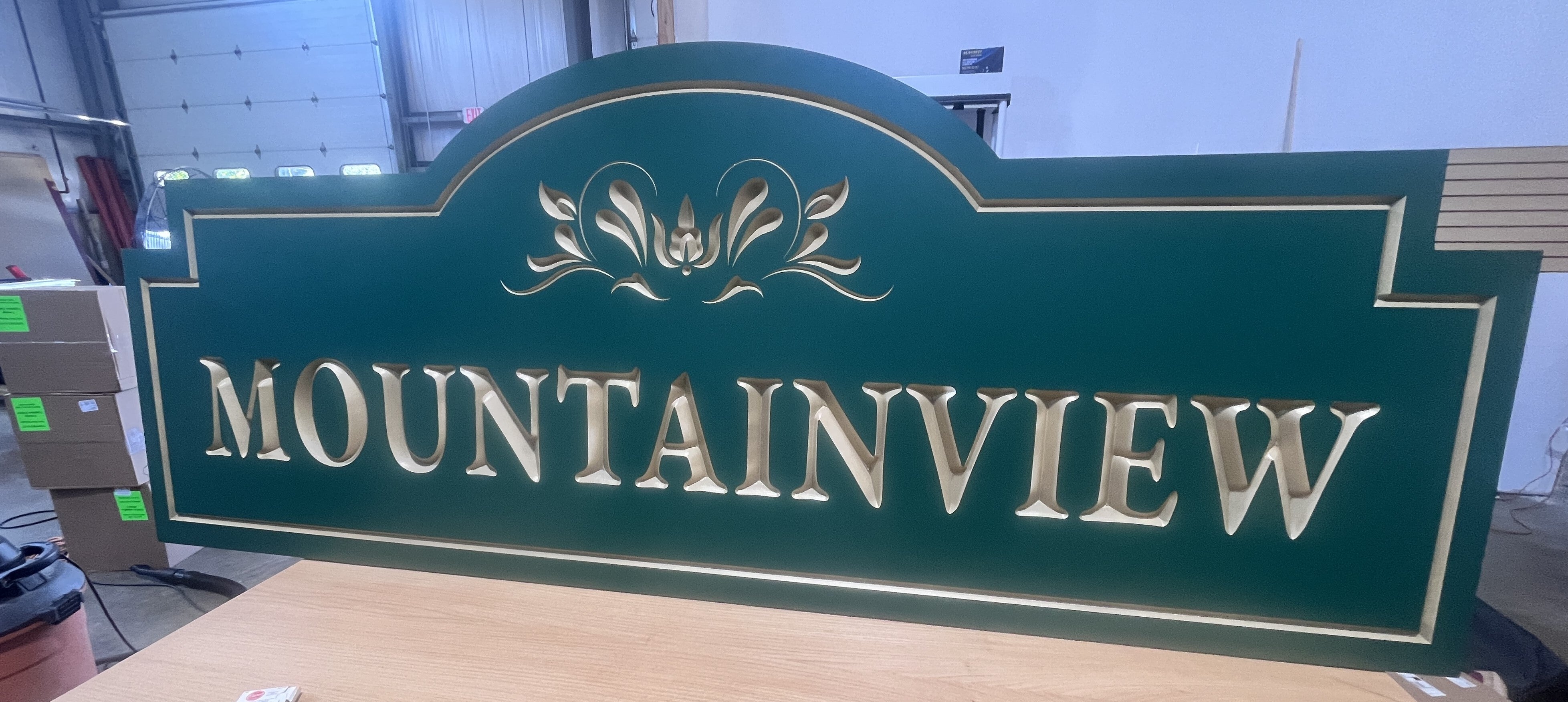 Carved sign Progression