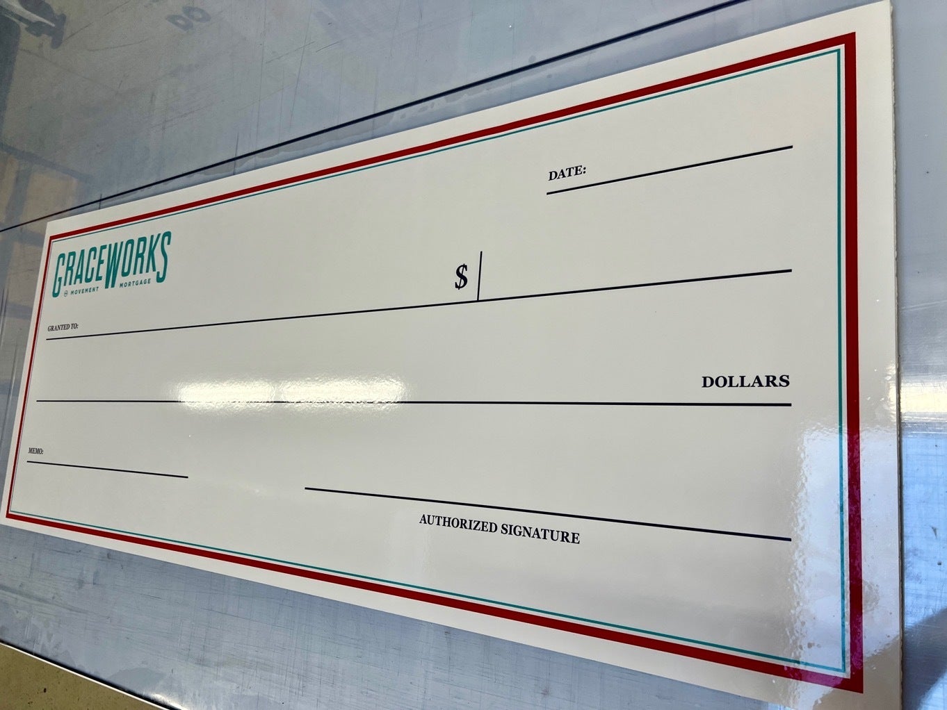 Time to Get A Giant Pay Check! Custom-made for your Moments!