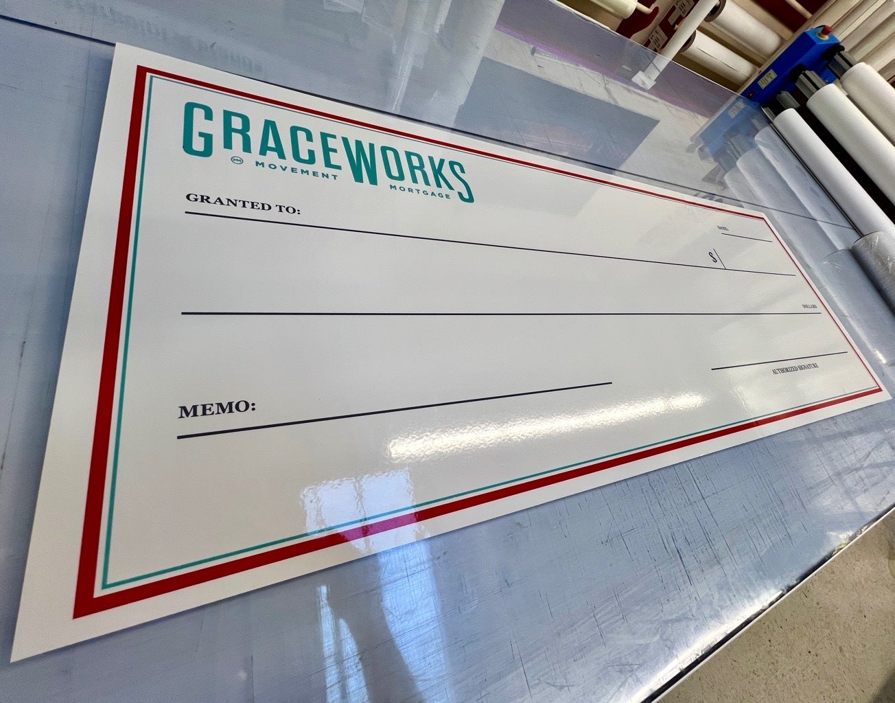 Time to Get A Giant Pay Check! Custom-made for your Moments!