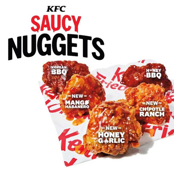 KFC Unveils Saucy Nuggets with Chipotle Ranch, Mango Habanero, and Honey Garlic Flavors, Sets Off on U.S. Tour with Sauce Serve Truck KFC Unveils Saucy Nuggets with Chipotle Ranch, Mango Habanero, and Honey Garlic Flavors, Sets Off on U.S. Tour with Sauce Serve Truck