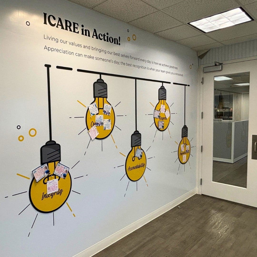 Wall Graphics are an easy way to Transform your Space in West Palm Beach