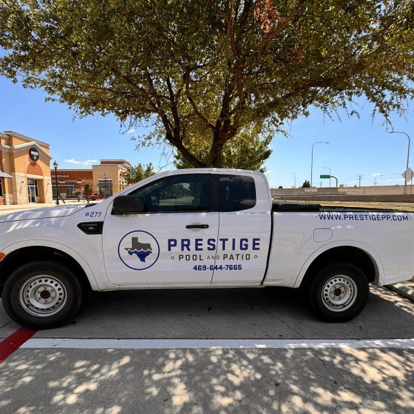 Prestige Pool & Patio Truck Decals