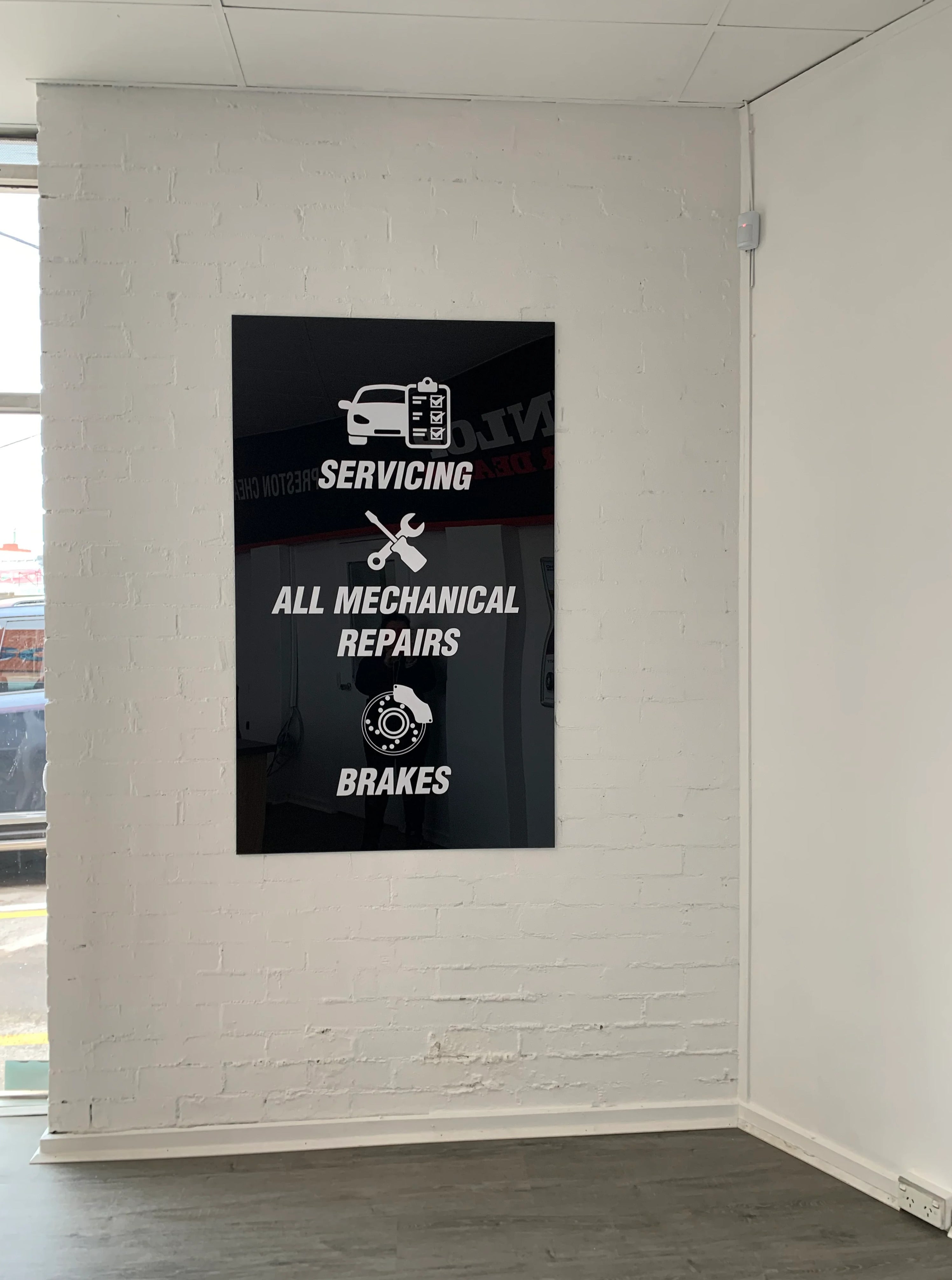 Reception Signage - Beaurepaires - Preston VIC.