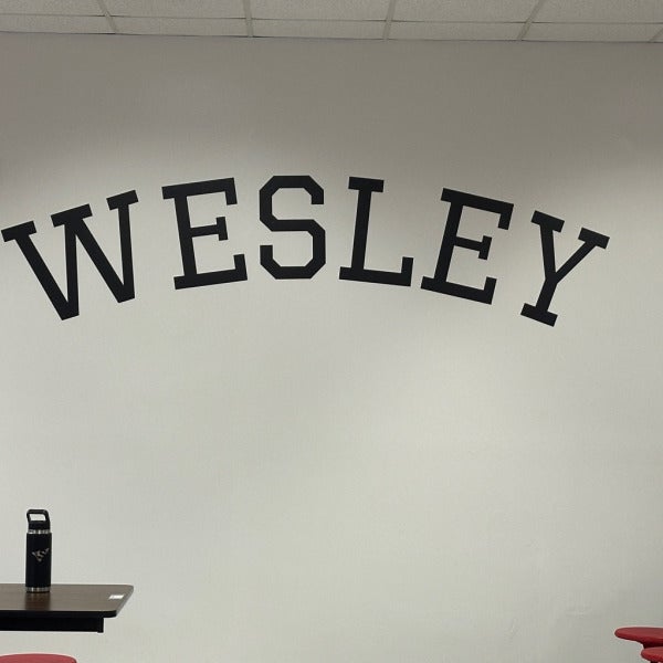 Custom Logo Wall Vinyl at School in Atlanta
