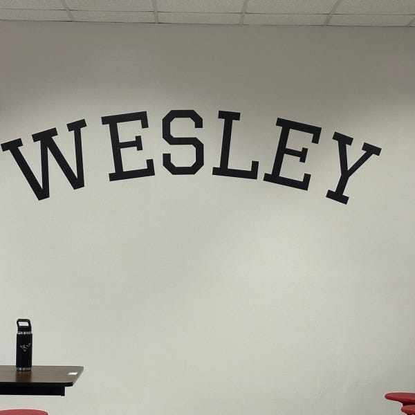 Custom Logo Wall Vinyl at School in Atlanta