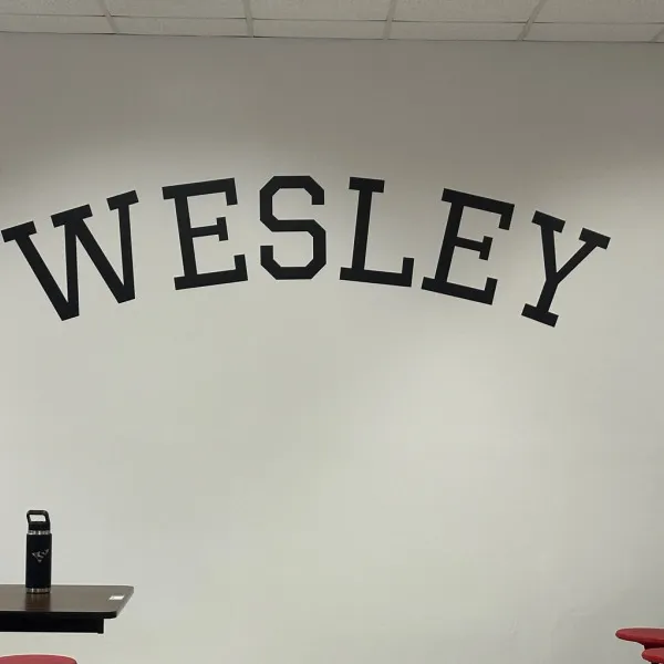 Custom Logo Wall Vinyl at School in Atlanta