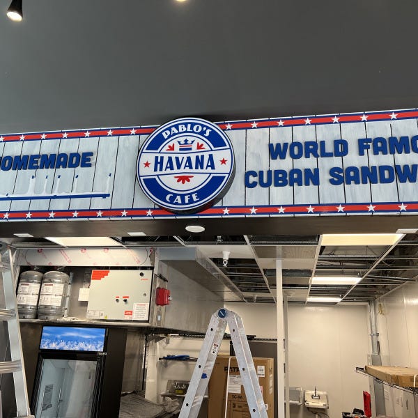 Pablo’s Havana Cafe Storefront Sign 2