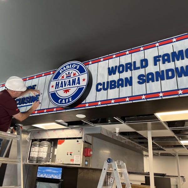 Pablo’s Havana Cafe Storefront Sign 4