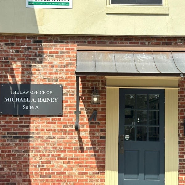 Exterior Wall Sign in a Lawyer Office.