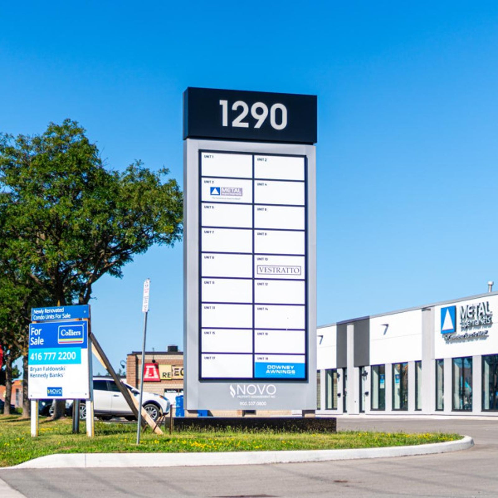 Novo Property Management - Pylon Sign