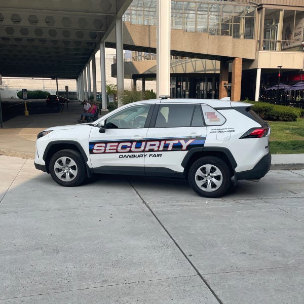 Danbury Fair Security Vehicle Reflective Graphics and Lettering