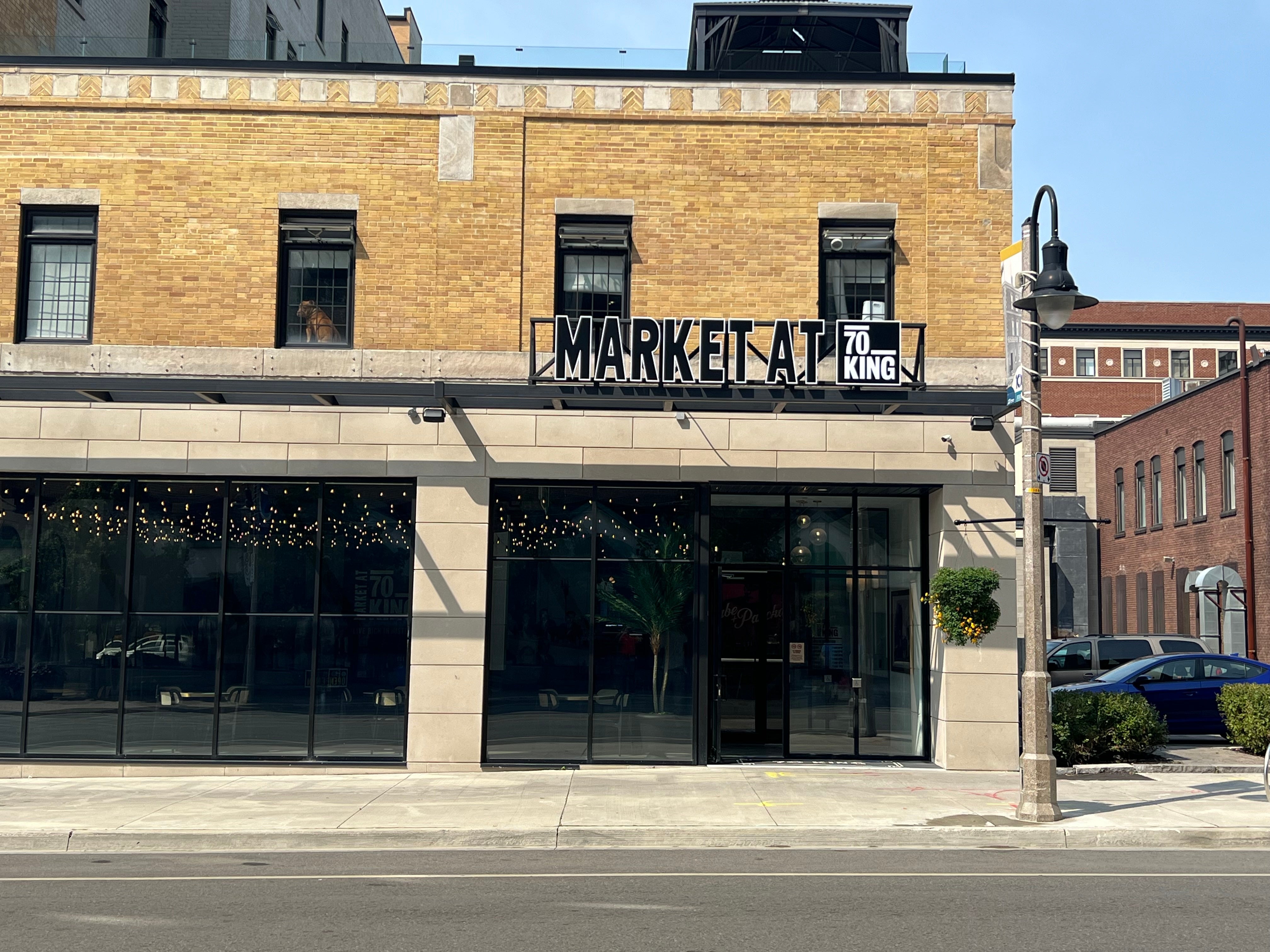 Exterior and Interior Signs for the Market at 70 King in Oshawa, ON