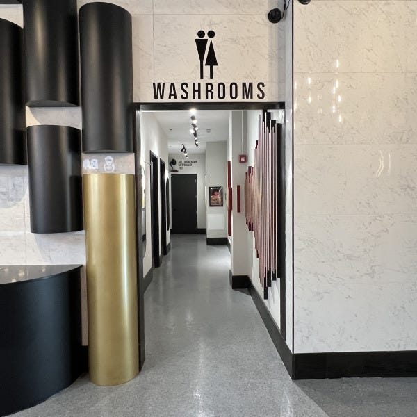 Bathroom Sign - the Market at 70 King