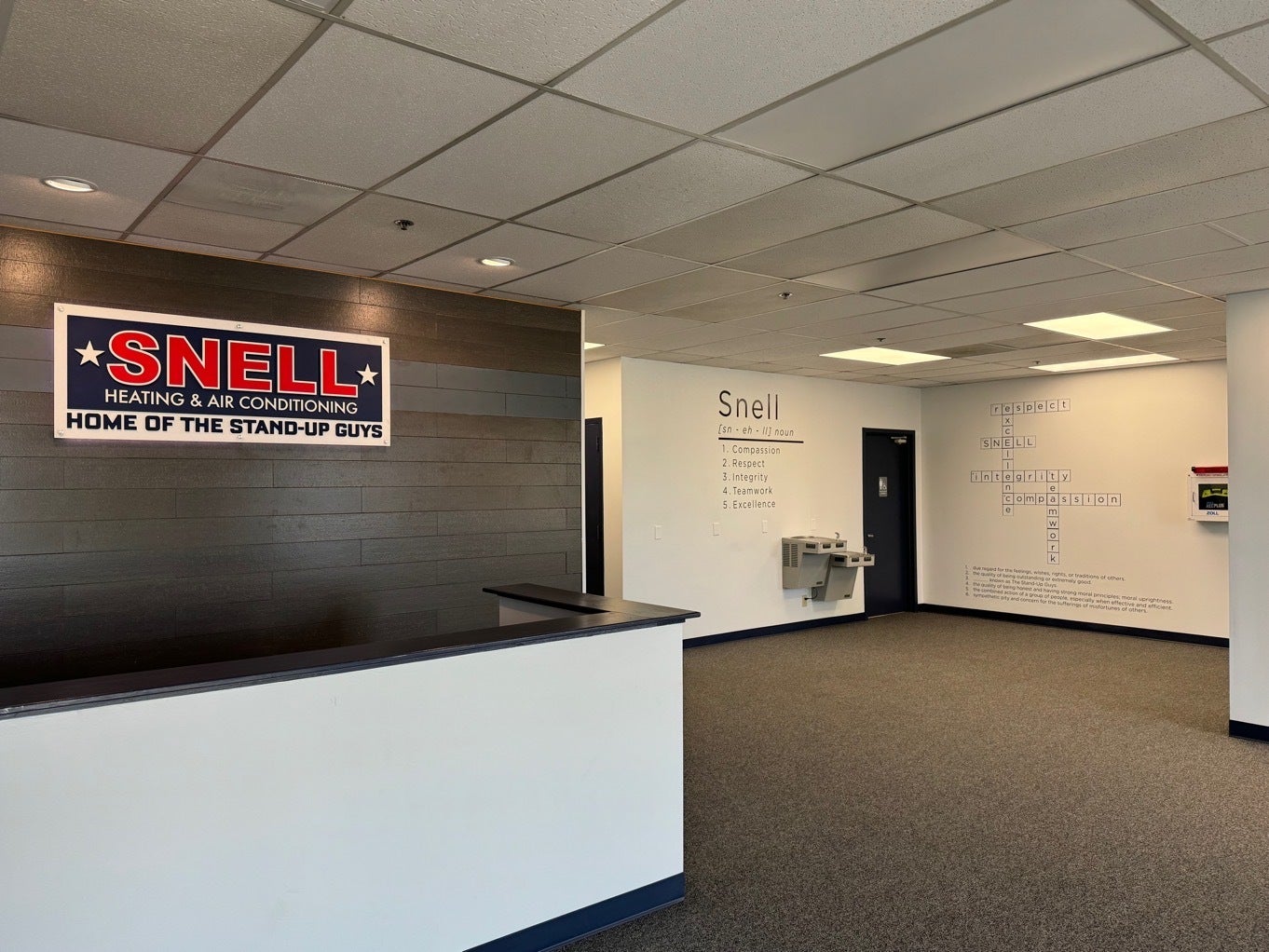 Bringing Sophistication to the Workplace: Signarama Tysons Corner’s Vinyl Graphics Transformation for Snell Heating and Air