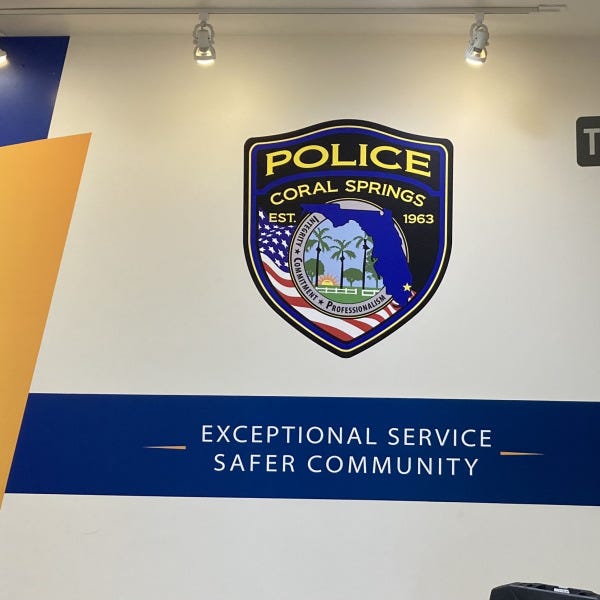 Coral Springs Police Wall Graphics