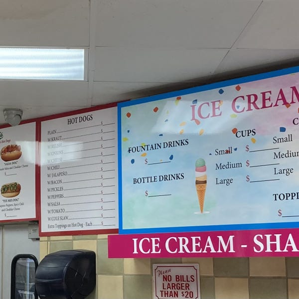 Non Lit Menu Boards for Deli