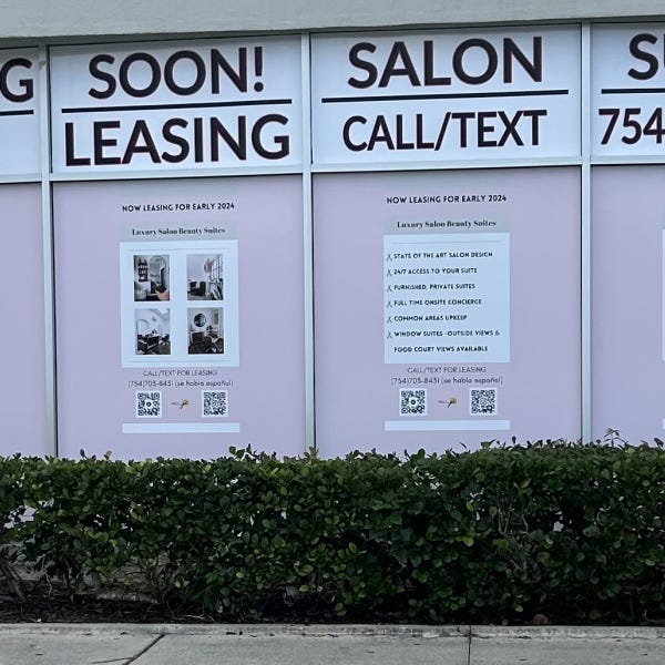 Coral Square Mall Exterior Window Graphics