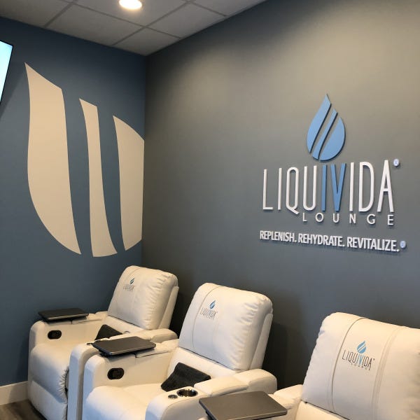 Liquivida Dimensional Logo and Wall Graphic