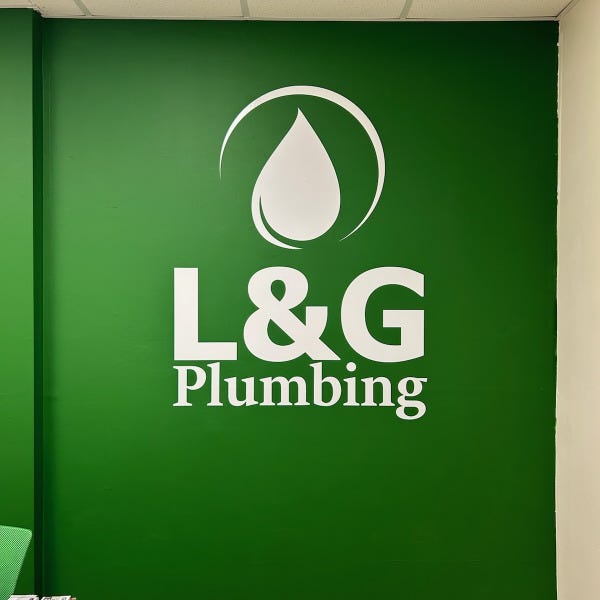 L & G Plumbing Wall Graphic