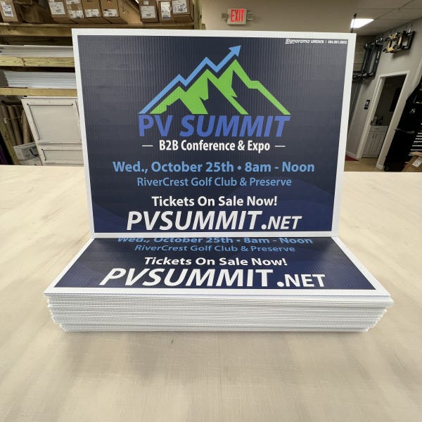 Pv Summit Yard signs