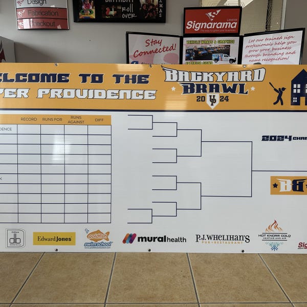 Upper Prov Little League Bracket Board (2)