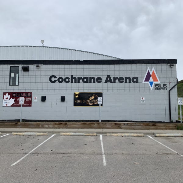 Cochrane Arena Exterior Signage