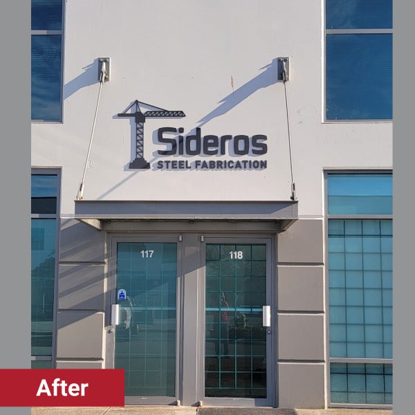 3D Acrylic Letters Sign for Sideros in Port Coquitlam, BC