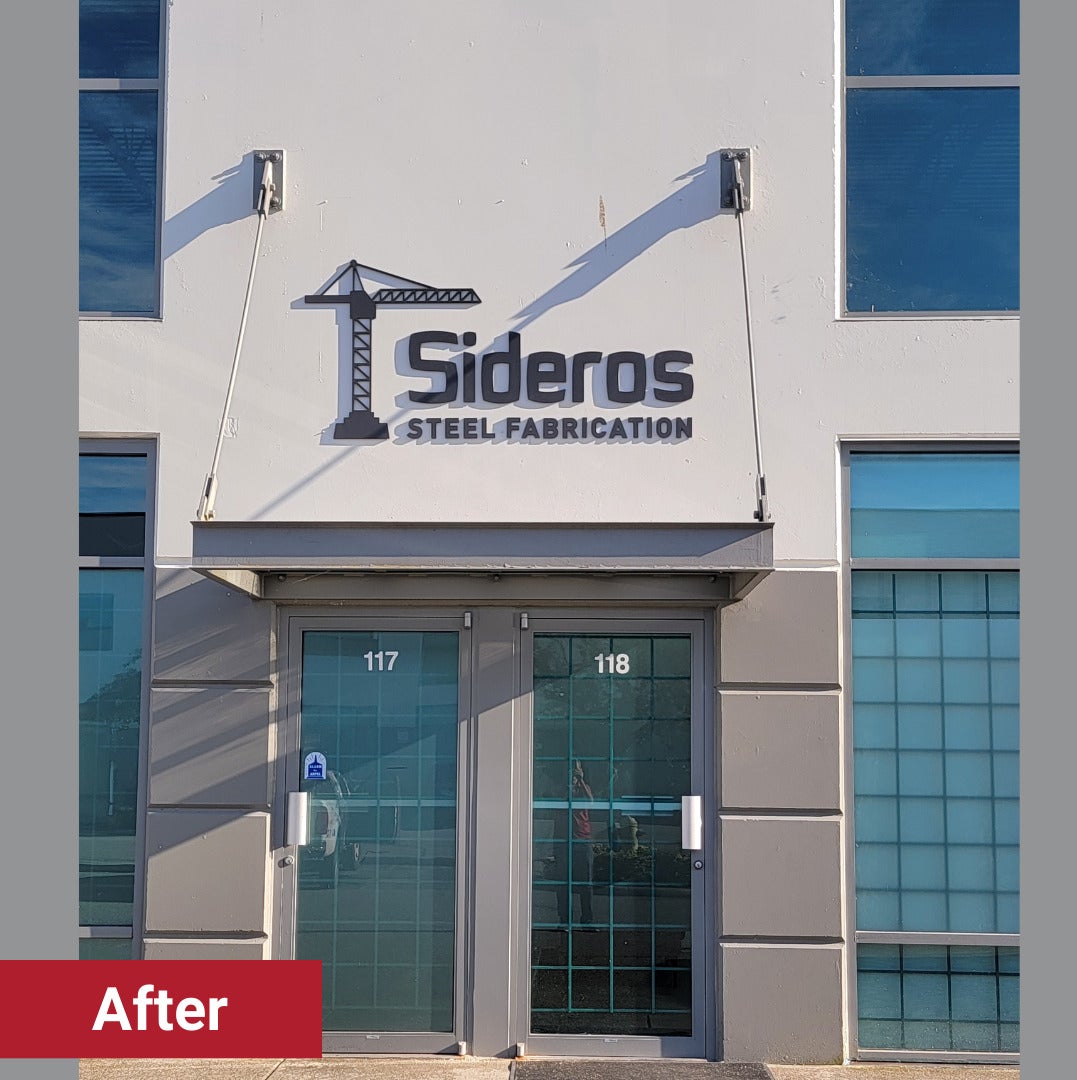 3D Acrylic Letters Sign for Sideros in Port Coquitlam, BC