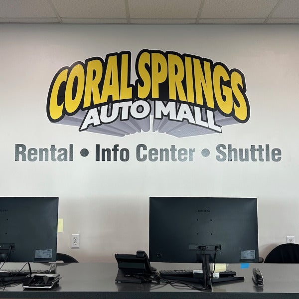 Coral Springs Auto Mall Wall Graphic