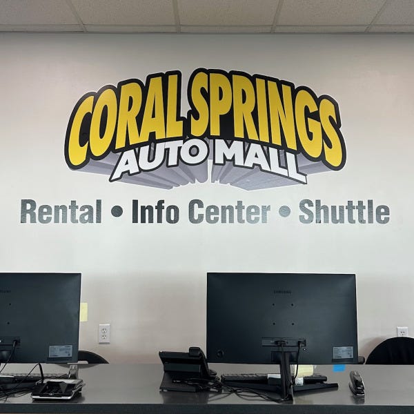 Coral Springs Auto Mall Wall Graphic