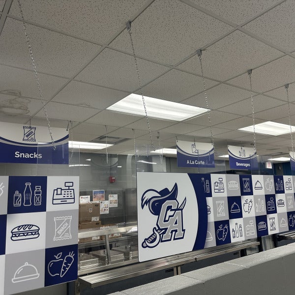 Signage Extravaganza in the Carman-Ainsworth School Kitchens