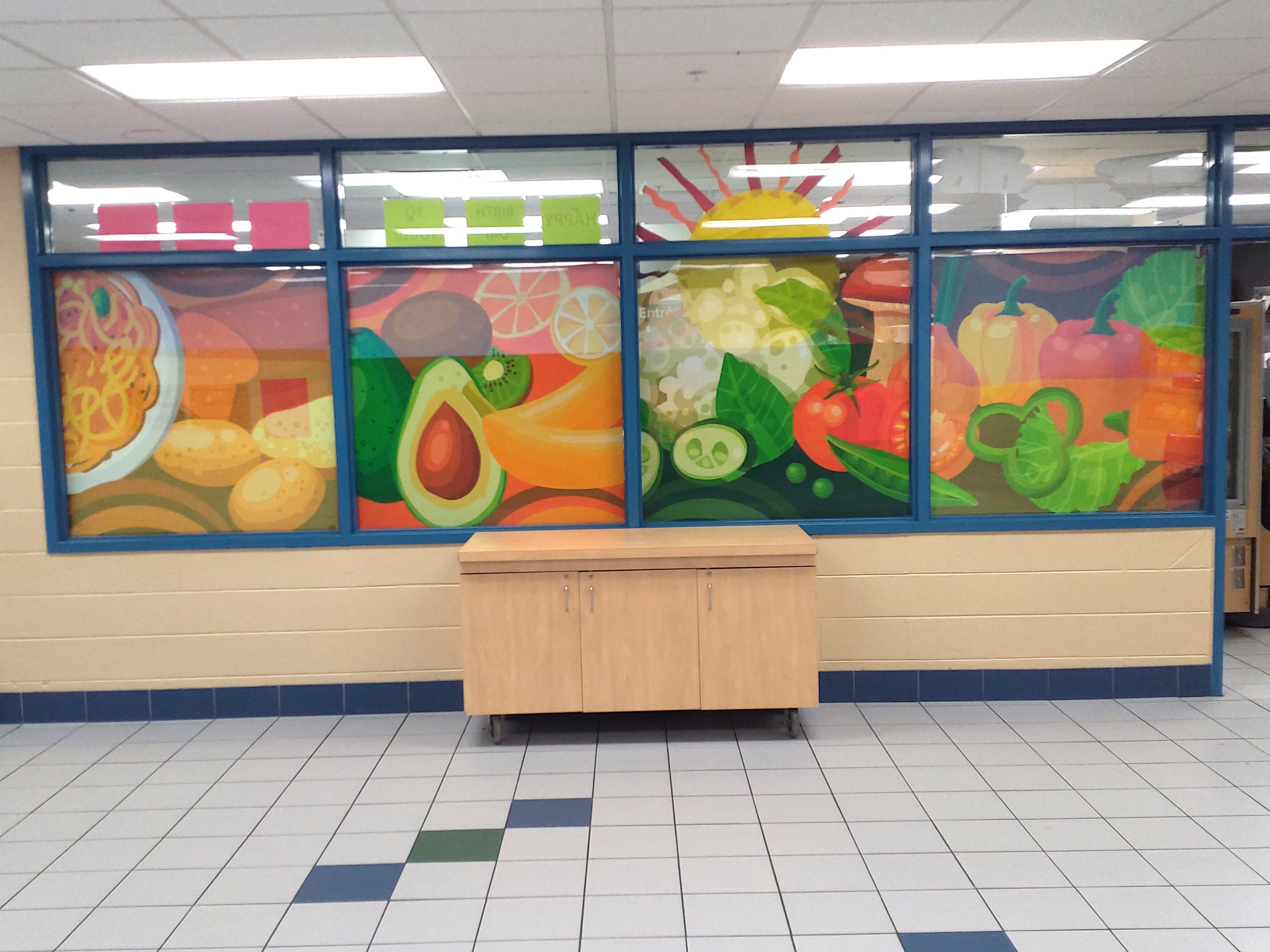Signage Extravaganza in the Carman-Ainsworth School Kitchens